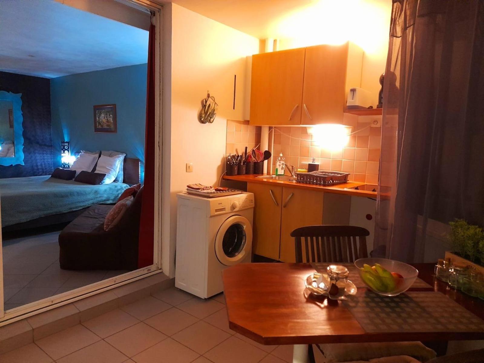 Ilet Bleu Studio Cosy Rdc Vue Mer Et Jardin - Acces Direct Plage Le Gosier  Extérieur photo